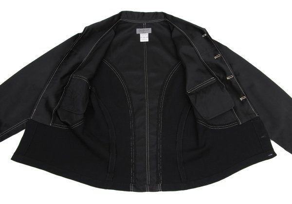 Yohji Yamamoto POUR HOMME Knit Panel Jacket Black Size M