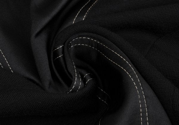 Yohji Yamamoto POUR HOMME Knit Panel Jacket Black Size M