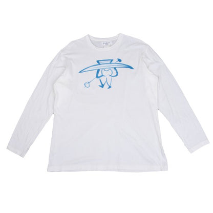 Yohji Yamamoto POUR HOMME Drawing Print T-Shirt White Size M