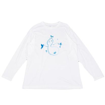 Yohji Yamamoto POUR HOMME Snowman T-Shirt White Size M