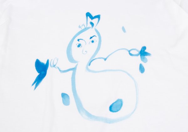 Yohji Yamamoto POUR HOMME Snowman T-Shirt White Size M