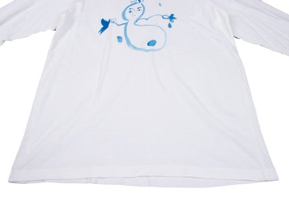 Yohji Yamamoto POUR HOMME Snowman T-Shirt White Size M