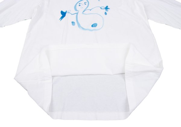 Yohji Yamamoto POUR HOMME Snowman T-Shirt White Size M