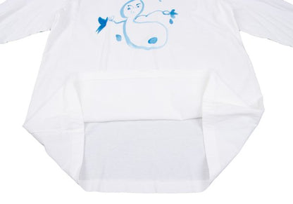 Yohji Yamamoto POUR HOMME Snowman T-Shirt White Size M