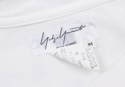 Yohji Yamamoto POUR HOMME Snowman T-Shirt White Size M