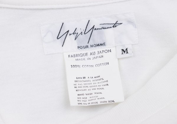 Yohji Yamamoto POUR HOMME Snowman T-Shirt White Size M