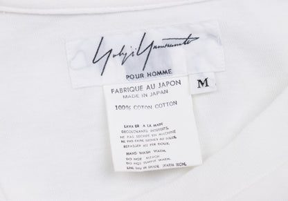 Yohji Yamamoto POUR HOMME Snowman T-Shirt White Size M