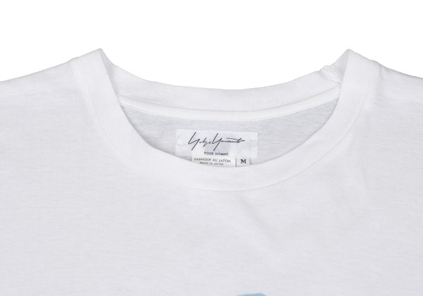 Yohji Yamamoto PH Japanese Drawing Print White Blue Size M