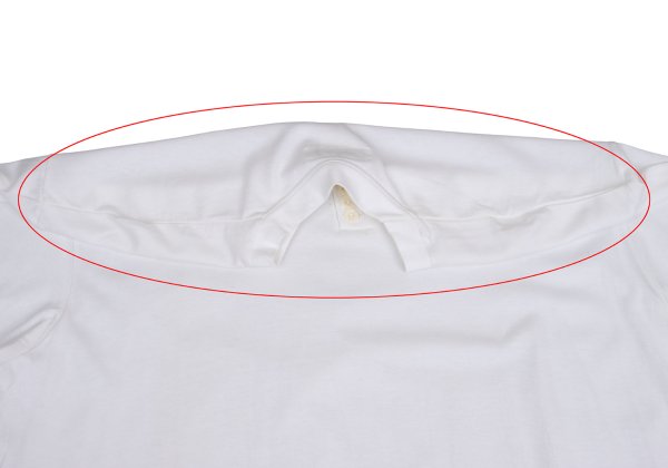 Yohji Yamamoto POUR HOMME Cotton Henley Cut Sew White Size M
