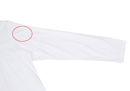 Yohji Yamamoto POUR HOMME Cotton Henley Cut Sew White Size M