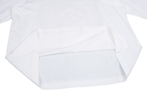 Yohji Yamamoto POUR HOMME Cotton Henley Cut Sew White Size M