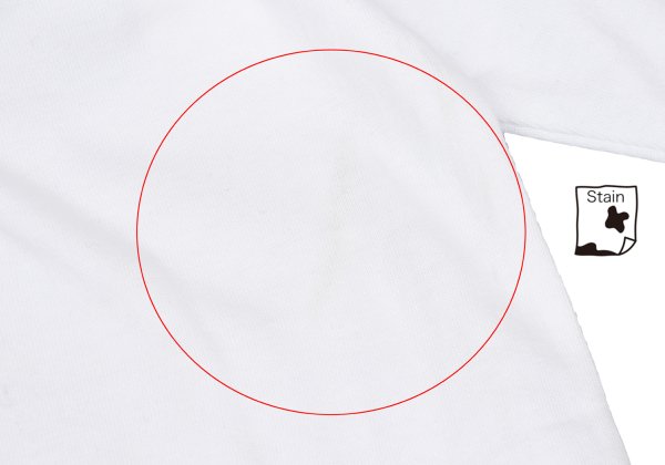 Yohji Yamamoto POUR HOMME Cotton Henley Cut Sew White Size M