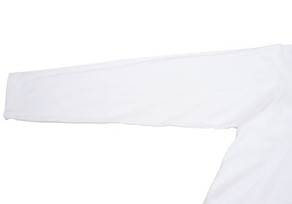 Yohji Yamamoto POUR HOMME Cotton Basic Long Sleeve Top White Size M