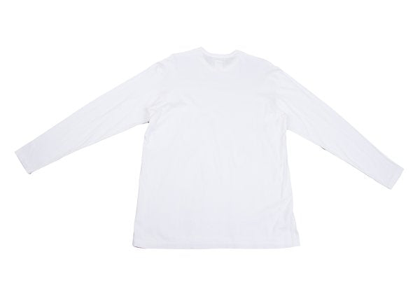 Yohji Yamamoto POUR HOMME Cotton Basic Long Sleeve Top White Size M