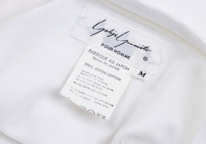 Yohji Yamamoto POUR HOMME Cotton Basic Long Sleeve Top White Size M