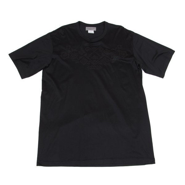Yohji Yamamoto POUR HOMME Geometric T-Shirt Black Size M