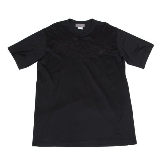 Yohji Yamamoto POUR HOMME Geometric T-Shirt Black Size M