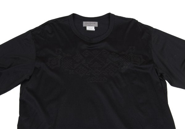 Yohji Yamamoto POUR HOMME Geometric T-Shirt Black Size M
