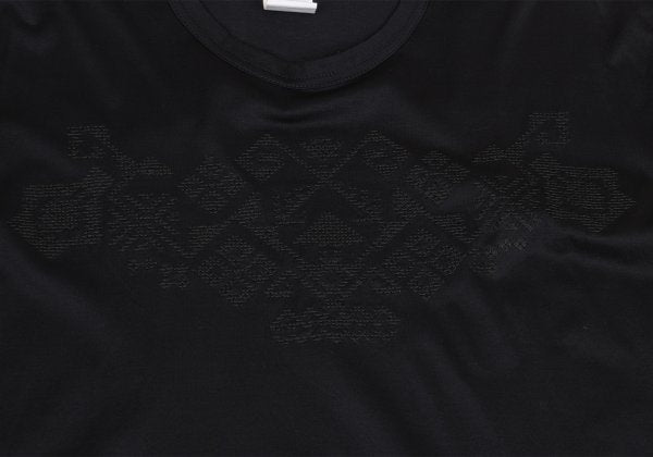 Yohji Yamamoto POUR HOMME Geometric T-Shirt Black Size M