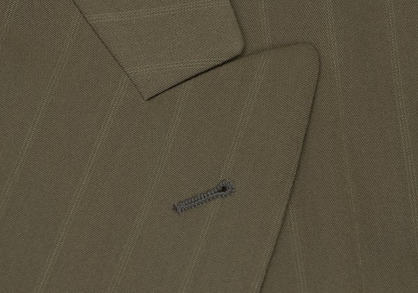 VALENTINO GARAVANI Wool Blend Striped Jacket Green Size 52