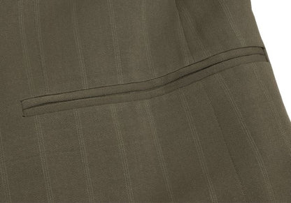 VALENTINO GARAVANI Wool Blend Striped Jacket Green Size 52