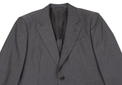 ARMANI COLLEZIONI Wool Shadow Stripe 3B Jacket Gray Size 54