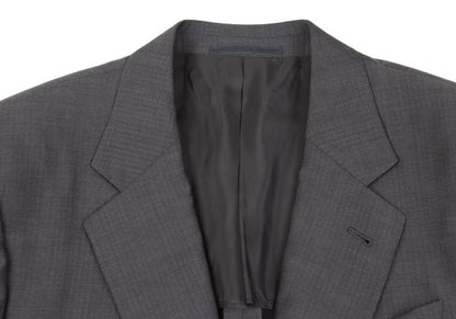 ARMANI COLLEZIONI Wool Shadow Stripe 3B Jacket Gray Size 54
