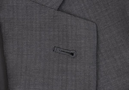 ARMANI COLLEZIONI Wool Shadow Stripe 3B Jacket Gray Size 54