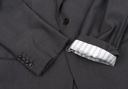ARMANI COLLEZIONI Wool Shadow Stripe 3B Jacket Gray Size 54