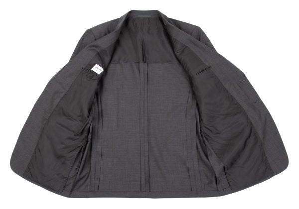 ARMANI COLLEZIONI Wool Shadow Stripe 3B Jacket Gray Size 54