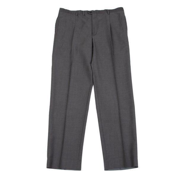 ARMANI COLLEZIONI Wool Shadow Stripe Pants Gray Size 54