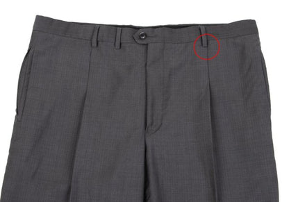 ARMANI COLLEZIONI Wool Shadow Stripe Pants Gray Size 54