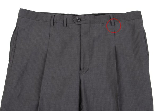 ARMANI COLLEZIONI Wool Shadow Stripe Pants Gray Size 54