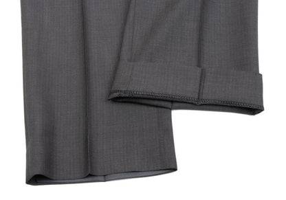 ARMANI COLLEZIONI Wool Shadow Stripe Pants Gray Size 54