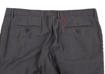 ARMANI COLLEZIONI Wool Shadow Stripe Pants Gray Size 54