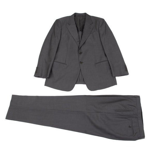 ARMANI COLLEZIONI Wool Shadow Stripe Suit Gray Size 54