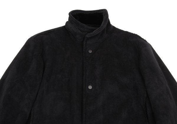 EMPORIO ARMANI Fake Mouton Half Coat Black Size 50