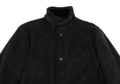 EMPORIO ARMANI Fake Mouton Half Coat Black Size 50