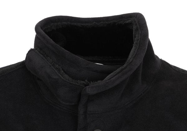 EMPORIO ARMANI Fake Mouton Half Coat Black Size 50