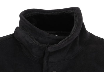 EMPORIO ARMANI Fake Mouton Half Coat Black Size 50