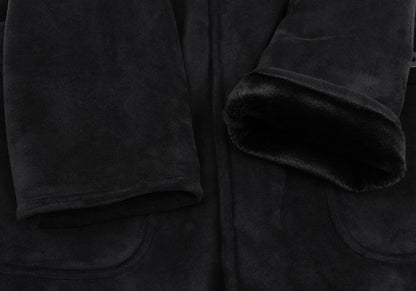 EMPORIO ARMANI Fake Mouton Half Coat Black Size 50