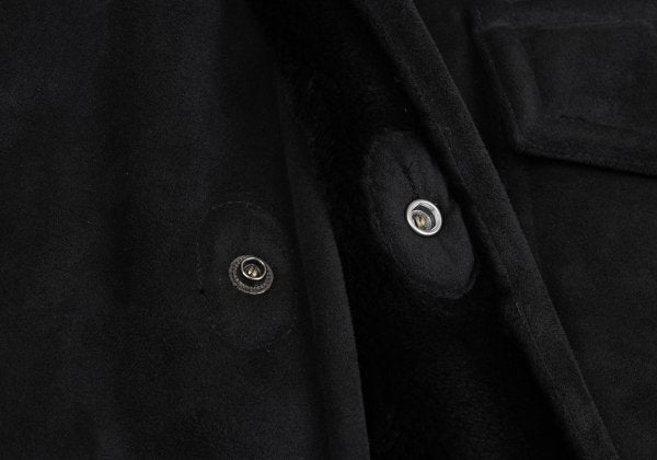 EMPORIO ARMANI Fake Mouton Half Coat Black Size 50