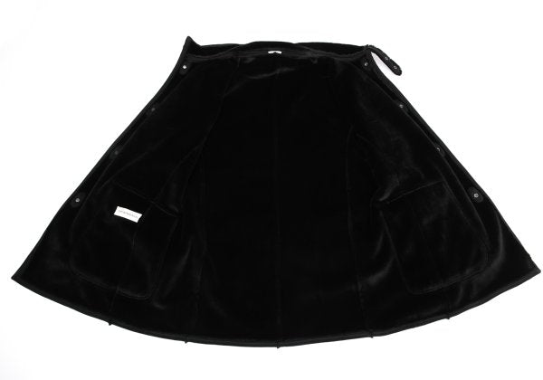 EMPORIO ARMANI Fake Mouton Half Coat Black Size 50