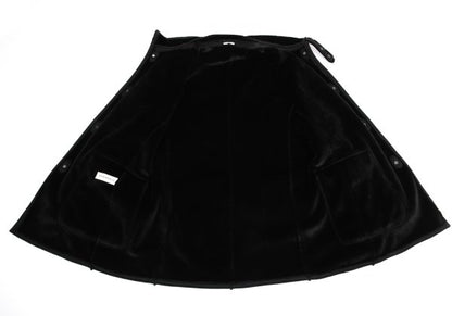 EMPORIO ARMANI Fake Mouton Half Coat Black Size 50