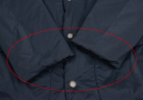 VERSACE SPORT Nylon Blend Metal Button Coat Navy Size 54