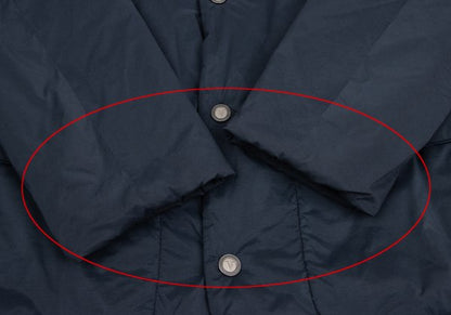 VERSACE SPORT Nylon Blend Metal Button Coat Navy Size 54