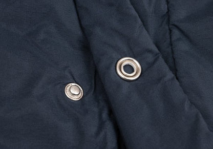 VERSACE SPORT Nylon Blend Metal Button Coat Navy Size 54