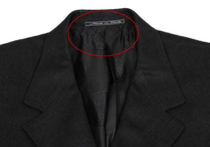 GIANNI VERSACE Medusa Lining Linen Jacket Charcoal Size 56
