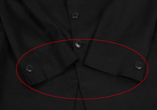 GIANNI VERSACE Medusa Lining Linen Jacket Charcoal Size 56