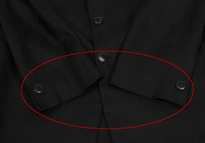 GIANNI VERSACE Medusa Lining Linen Jacket Charcoal Size 56